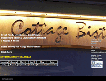 Tablet Screenshot of cottage-bistro.com